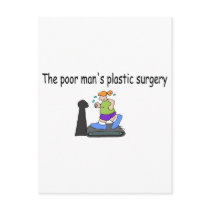 The Poor Mans Plastic Surgery postcards