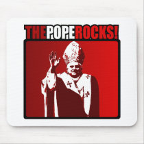 The Pope Rocks! Mouse Pad
