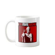 The Pope Rocks! Mugs
