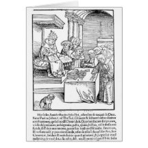 The Pope selling Indulgences Greeting Card