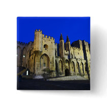 The Pope's Palace in Avignon at sunset. Built 2 Buttons
