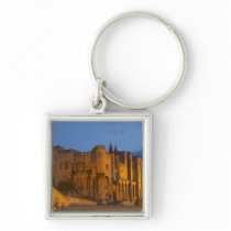 The Pope's Palace in Avignon at sunset. Built Keychains