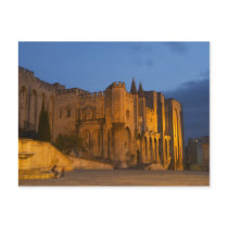 The Pope's Palace in Avignon at sunset. Built Post Cards
