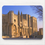 The Pope's Palace in Avignon with people Mousepad