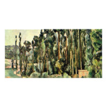 The Poplars By Paul Cézanne (Best Quality) Customized Photo Card