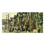The Poplars By Paul Cézanne (Best Quality) Customized Photo Card
