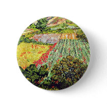 The Poppies By Vincent Van Gogh Pinback Button