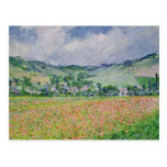 The Poppy Field near Giverny, 1885 Post Card