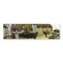 The Port of Bordeaux by Edouard Manet Bumper Stickers