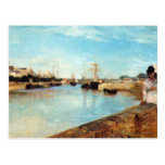 The port of Lorient by Berthe Morisot Postcards