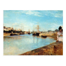 The port of Lorient by Berthe Morisot postcards