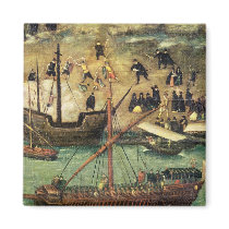 The Port of Seville, c.1590 Magnets