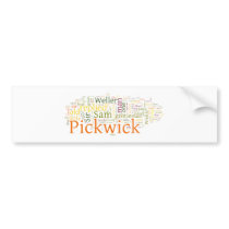 The Posthumous Papers of the Pickwick Club Bumper Stickers