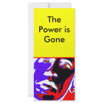 The Power is Gone The MUSEUM Zazzle Gifts Rack Card Design