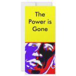 The Power is Gone The MUSEUM Zazzle Gifts Rack Card Design