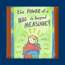 The Power of a Hug magnets