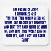 THE PRAYER OF JABEZ1 Chronicles 4:10"Oh that Th... mousepads