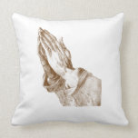 The Praying Hands Custom Pillow pillows