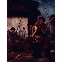 The Preparation Of The Guns" By Longhi Pietro Acrylic Cut Out