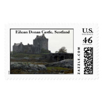 The Present and the Past,  Eilean Donan Castle,... Postage Stamp