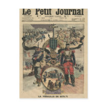 The Presentation of The Medal of Combatants Post Cards