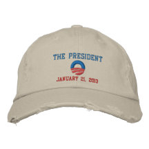 The President 1/21/13 Inauguration Day Embroidered Hats