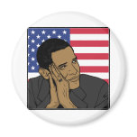 The President Barack Obama Refrigerator Magnet