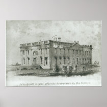 The President's House After its Destruction Posters
