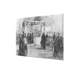 The Prince of Wales laying the Stretched Canvas Print