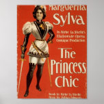 The Princess Chic, 'Marguerita Sylva' Retro Theate Poster