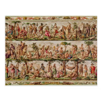 The Principal Peoples of the Americas, c.1798-99 postcards
