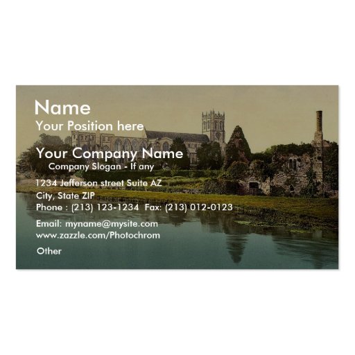 The Priory Church, Christchurch, England classic P Business Card Templates (front side)