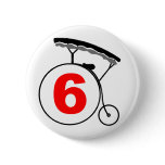 "The Prisoner" Number 6 Button