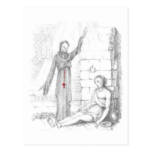 The Prisoner Visited by Death in His Cell Post Cards