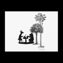 The problem with bears. postcards