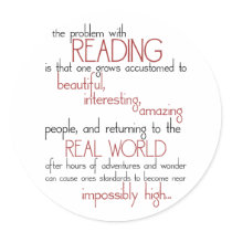 The Problem With Reading Sticker