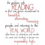 The Problem With Reading t-shirts
