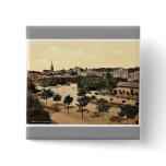 The promenade, Flensburg, Schleswig-Holstein, Germ Button