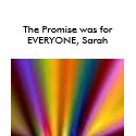 The Promise was forEVERYONE, Sarah t-shirts