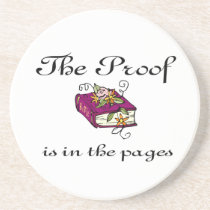 The proof is in the bible pages coasters