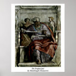 The Prophet Joel By Michelangelo Buonarroti Print
