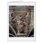 The Prophet Jonas By Michelangelo Buonarroti Card