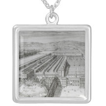The Prospect of Grays Inn, 1720 Personalized Necklace
