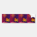 The Proud King Lion Bumper Stickers