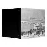The Prussian army crossing the Shlei at Arnis 3 Ring Binder