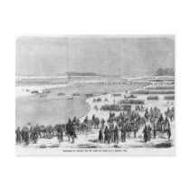 The Prussian army crossing the Shlei at Arnis Postcards