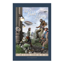 The Public Library - Right Panel (20x30") Posters