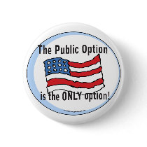 The Public Option is the Only Option buttons by affirmationshirts The Public Option is the Only Option buttons