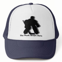 The Puck Stops Here hats