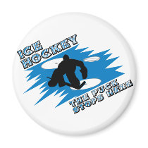 The Puck Stops Here magnets